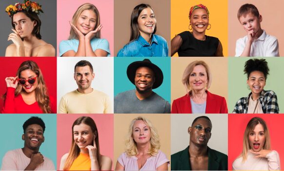 faces of different people