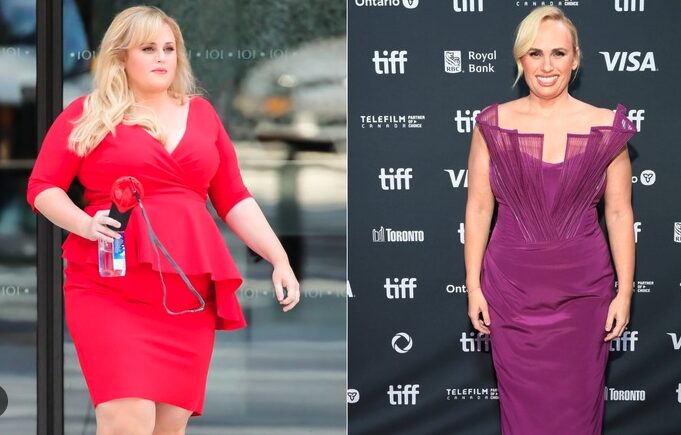 Movie star before and after taking ozempic