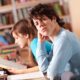 A teenager in library with adhd symptoms