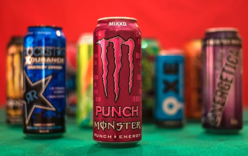 cans of energy drinks