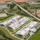 Big data centers from above