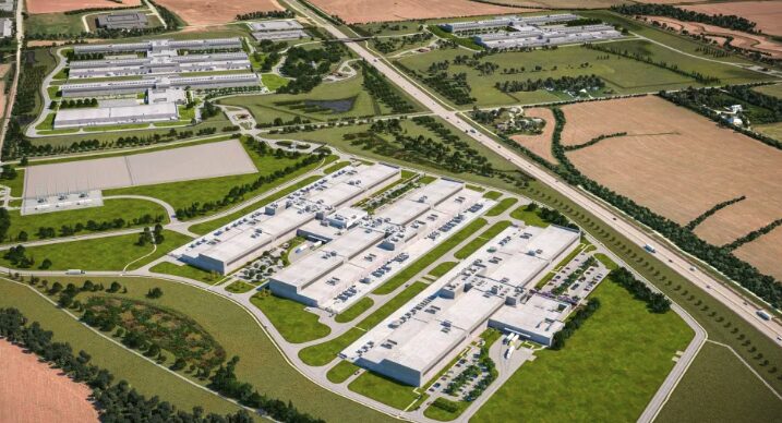 Big data centers from above