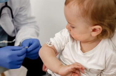 baby getting vaccinated for prevention of measles outbreak