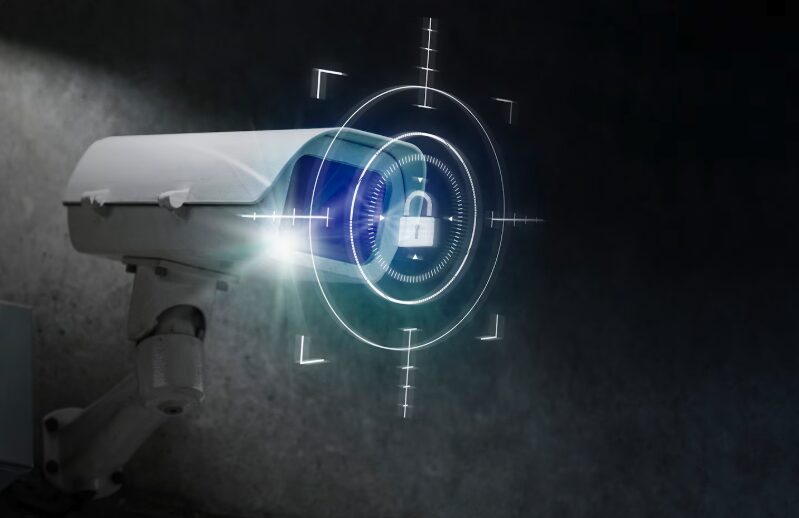A surveillance camera using AI