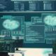 Computer screens with numbers for the use of AI in the military
