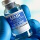 Bottle of MMR vaccine